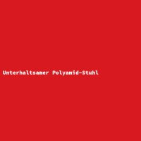 Unterhaltsamer Polyamid-Stuhl