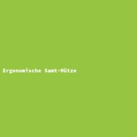 Ergonomische Samt-Mütze