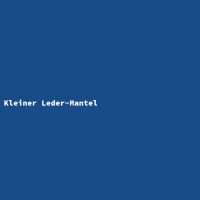 Kleiner Leder-Mantel