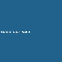 Kleiner Leder-Mantel