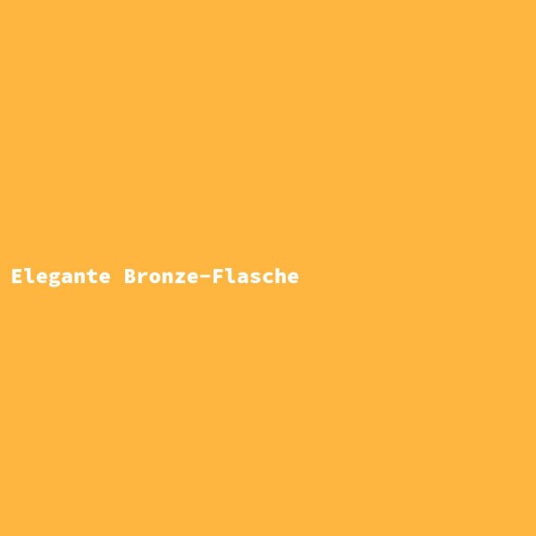Elegante Bronze-Flasche
