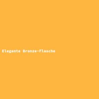 Elegante Bronze-Flasche