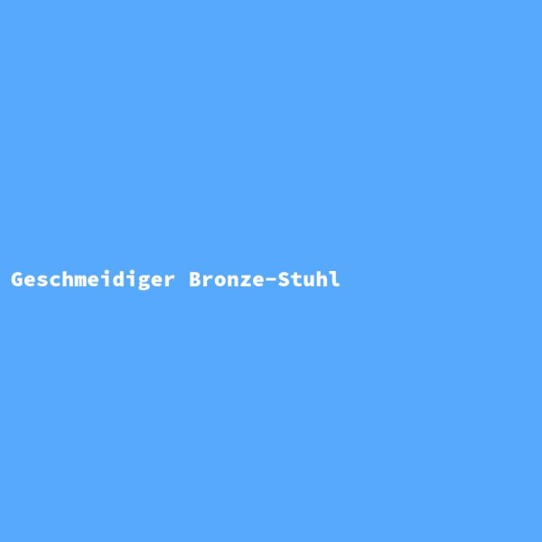 Geschmeidiger Bronze-Stuhl
