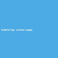 Schmierige Leinen-Lampe