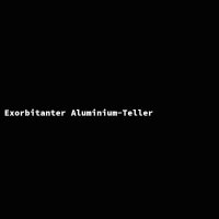 Exorbitanter Aluminium-Teller