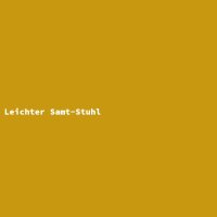 Leichter Samt-Stuhl