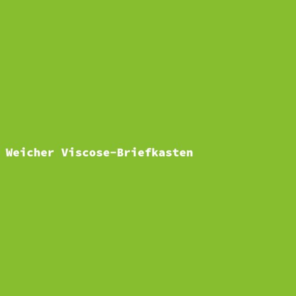 Weicher Viscose-Briefkasten